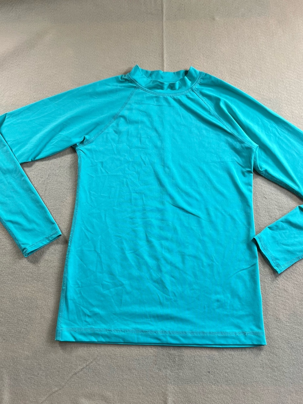 O’Rageous Boys Rash Guard UPF 50+ Long Sleeve Swim Shirt Teal L 14-16